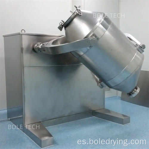 Máquina de mezcla de mezcladores en polvo 3D para la industria alimentaria